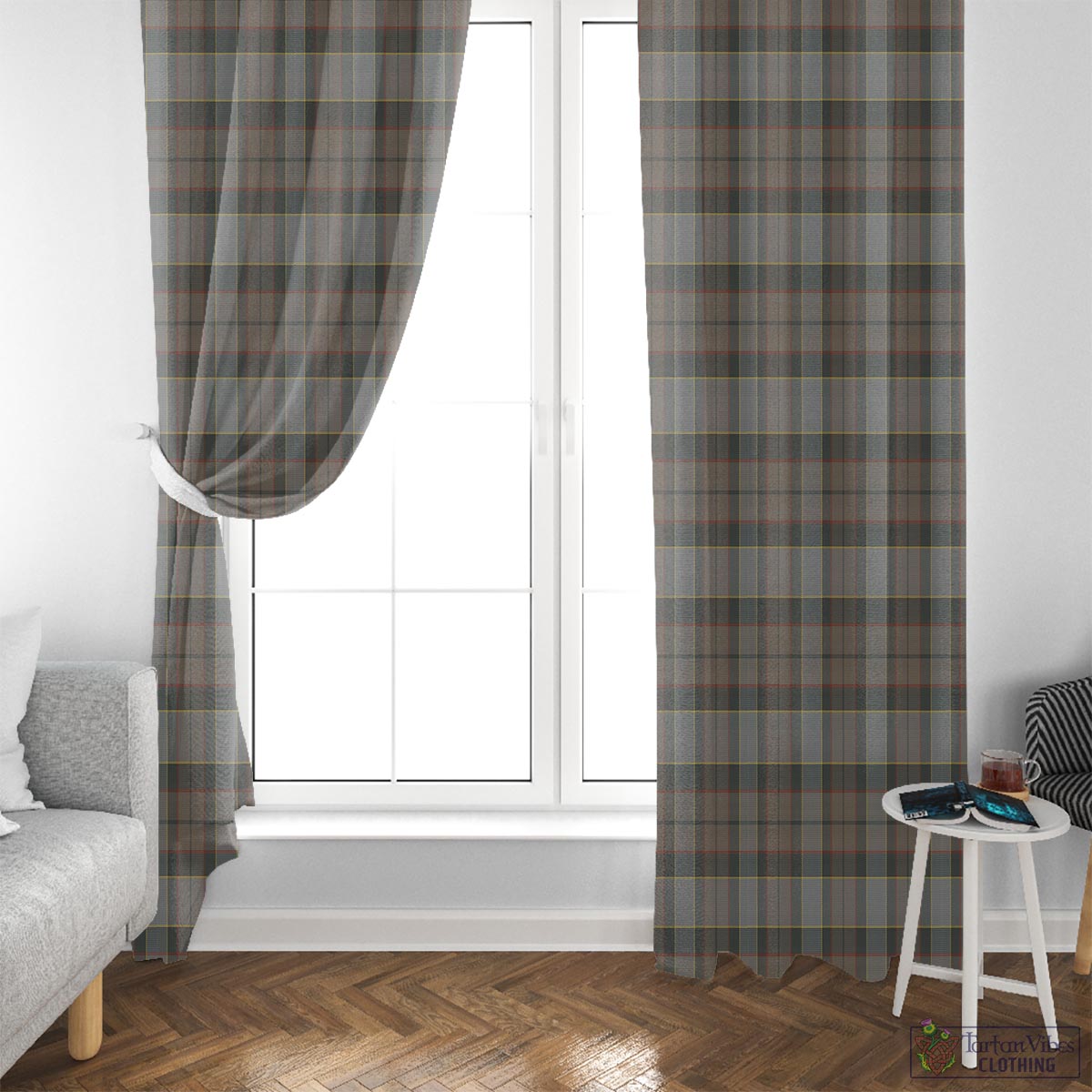 Outlander Fraser Tartan Window Curtain