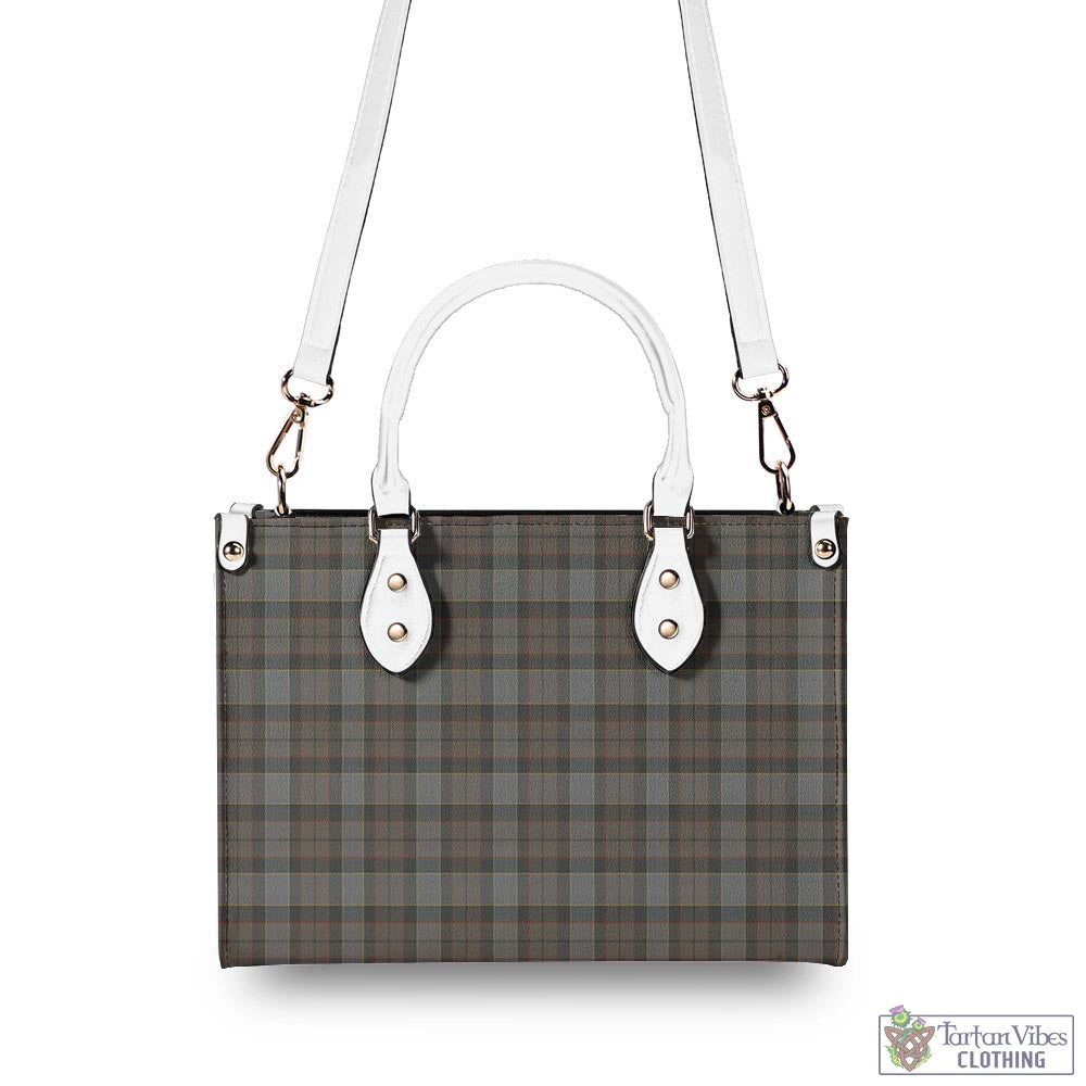 Tartan Vibes Clothing Outlander Fraser Tartan Luxury Leather Handbags