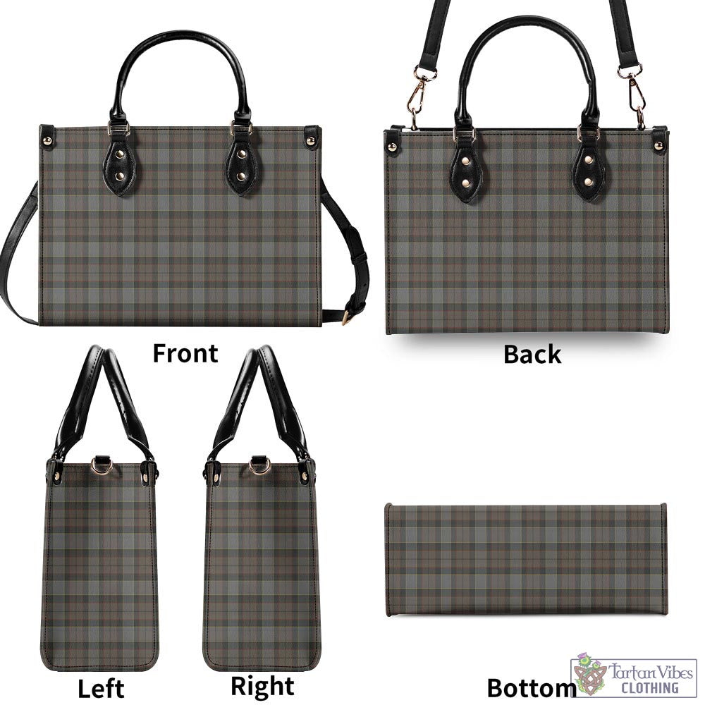 Tartan Vibes Clothing Outlander Fraser Tartan Luxury Leather Handbags