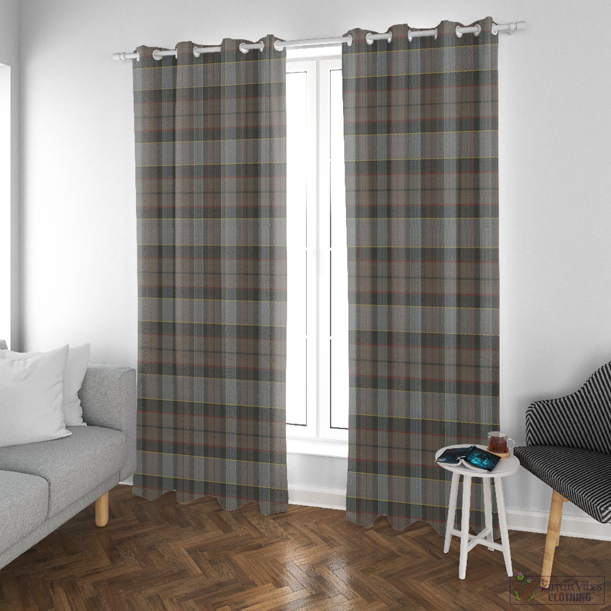 Outlander Fraser Tartan Window Curtain