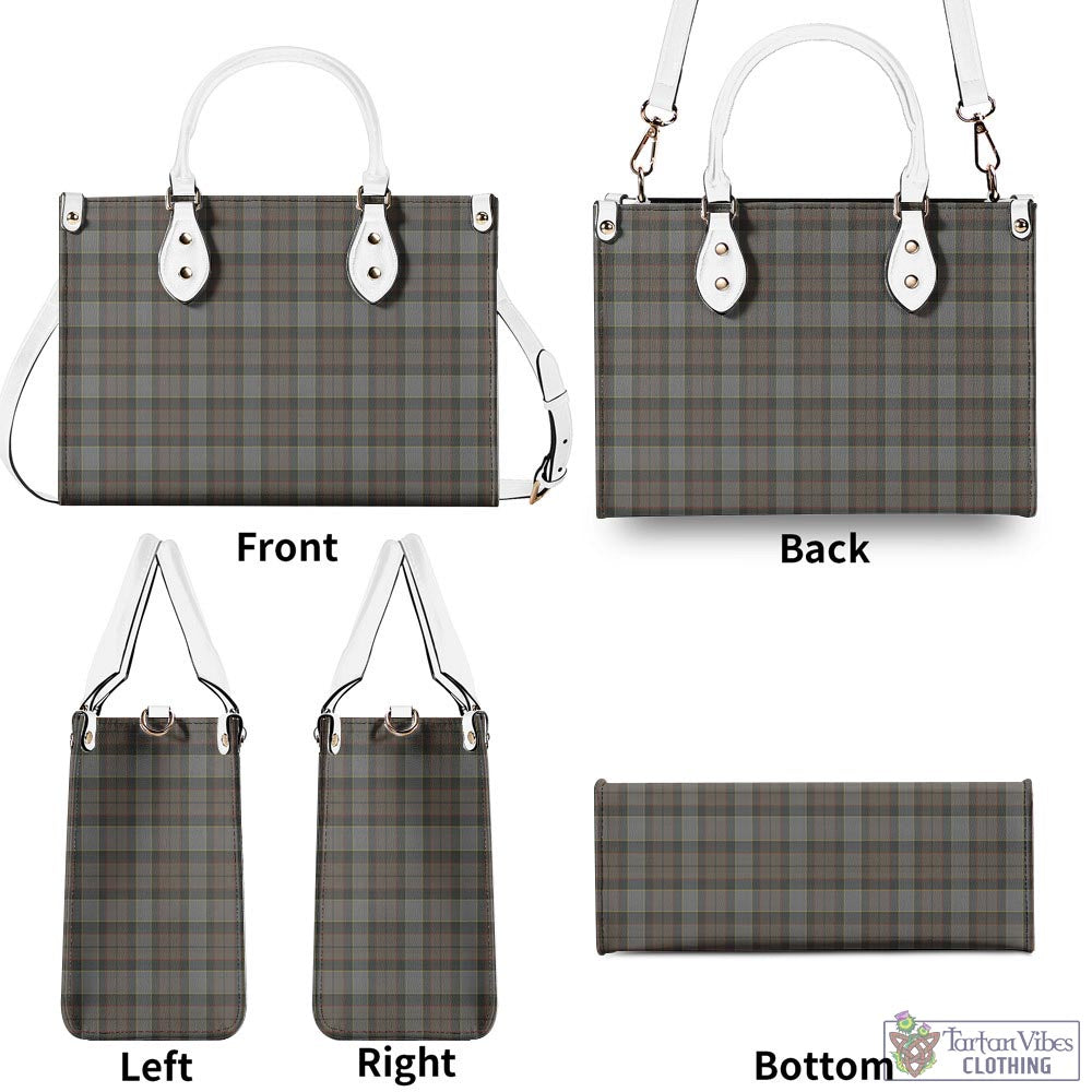 Tartan Vibes Clothing Outlander Fraser Tartan Luxury Leather Handbags