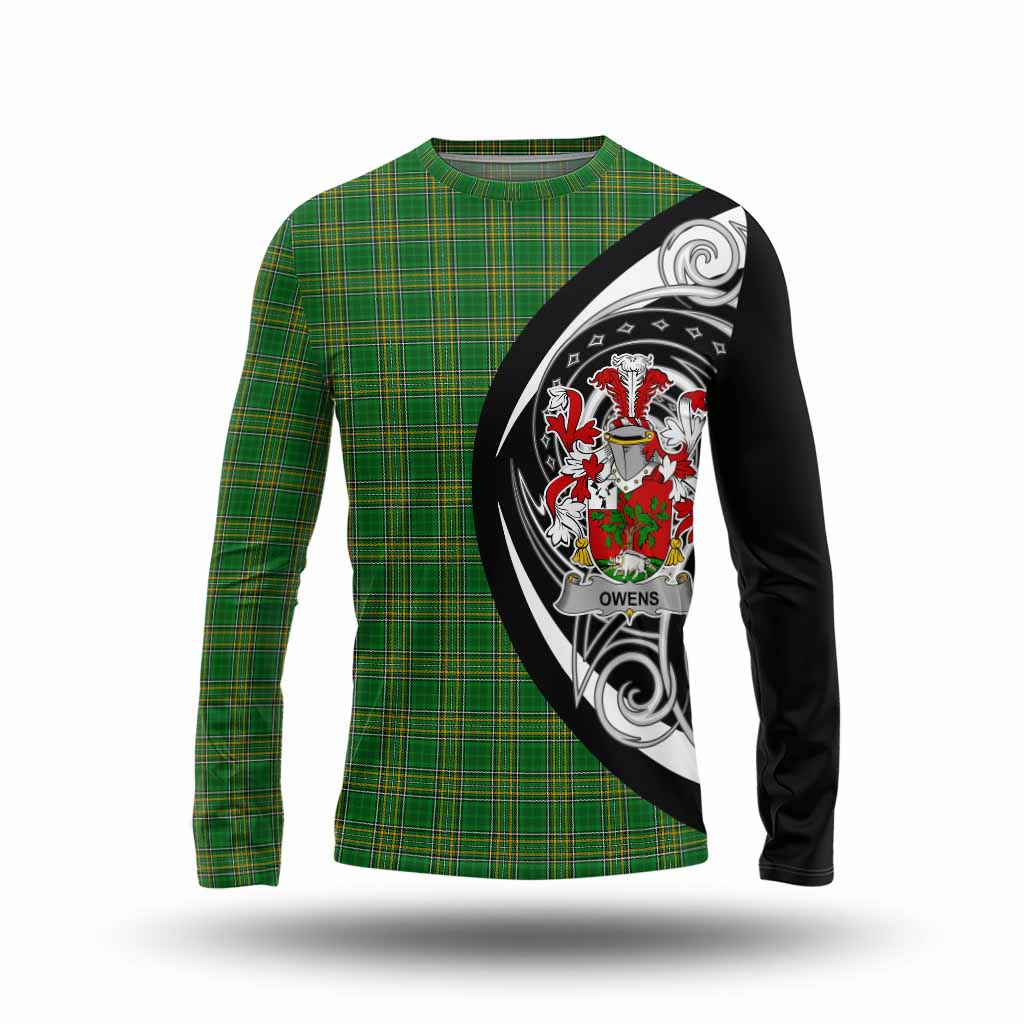 Owens Irish Clan Long Sleeve T-Shirt Celtic Circle Style Unisex - Tartan Vibes Clothing