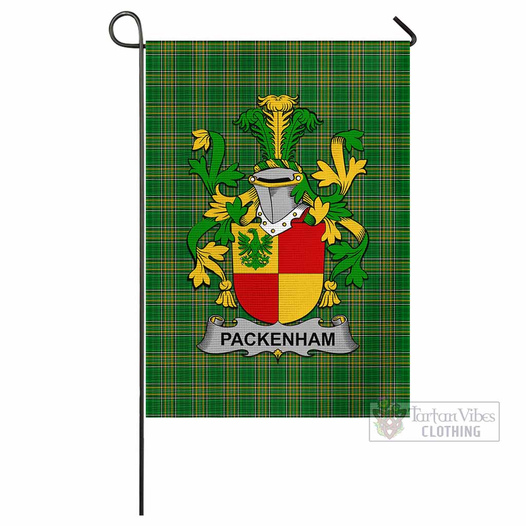 Tartan Vibes Clothing Packenham Irish Clan Flag with Coat of Arms