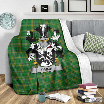 Paine Irish Clan Tartan Blanket with Coat of Arms - Tartan Vibes Clothing