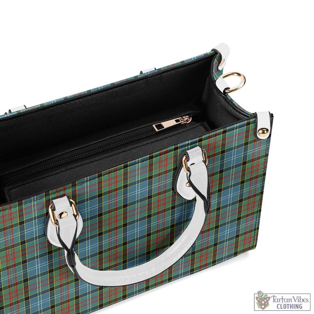 Tartan Vibes Clothing Paisley Tartan Luxury Leather Handbags