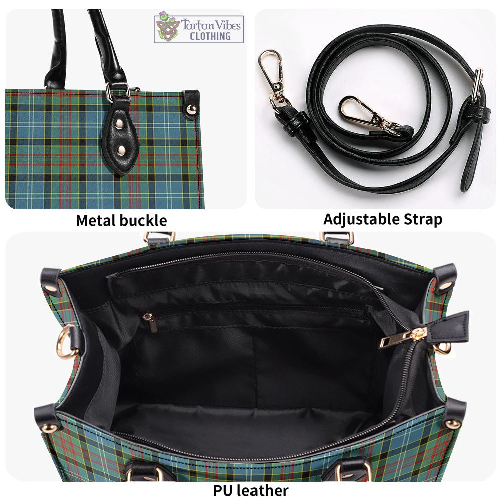 Tartan Vibes Clothing Paisley Tartan Luxury Leather Handbags