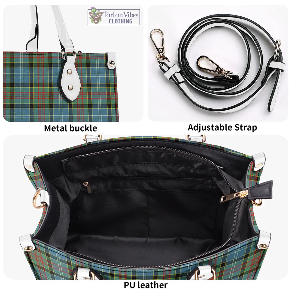 Tartan Vibes Clothing Paisley Tartan Luxury Leather Handbags