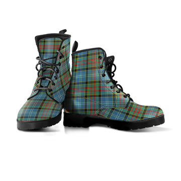 Paisley Tartan Leather Boots