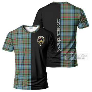 Paisley Tartan T-Shirt with Family Crest and Half Of Me Style