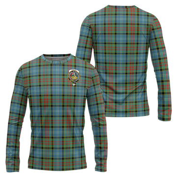 Paisley Tartan Long Sleeve T-Shirt with Family Crest