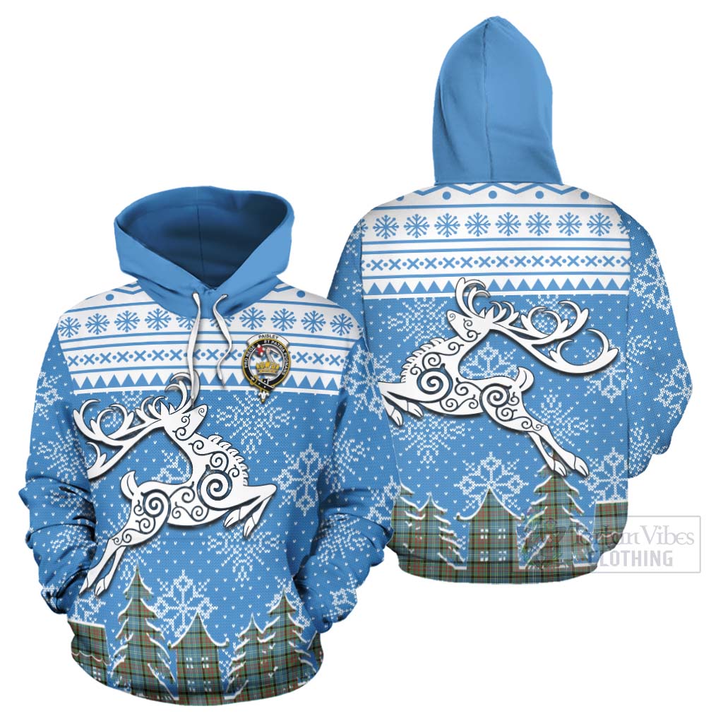 Tartan Vibes Clothing Paisley Clan Christmas Hoodie Celtic Reindeer Style