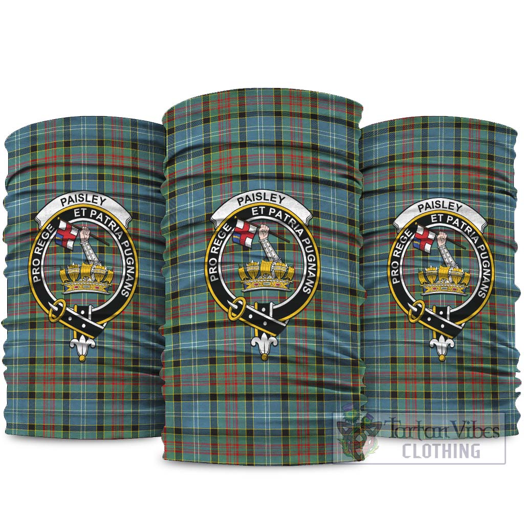 Paisley Tartan Neck Gaiters, Tartan Bandanas, Tartan Head Band with Family Crest