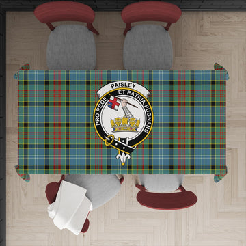 Paisley Tartan Tablecloth with Family Crest