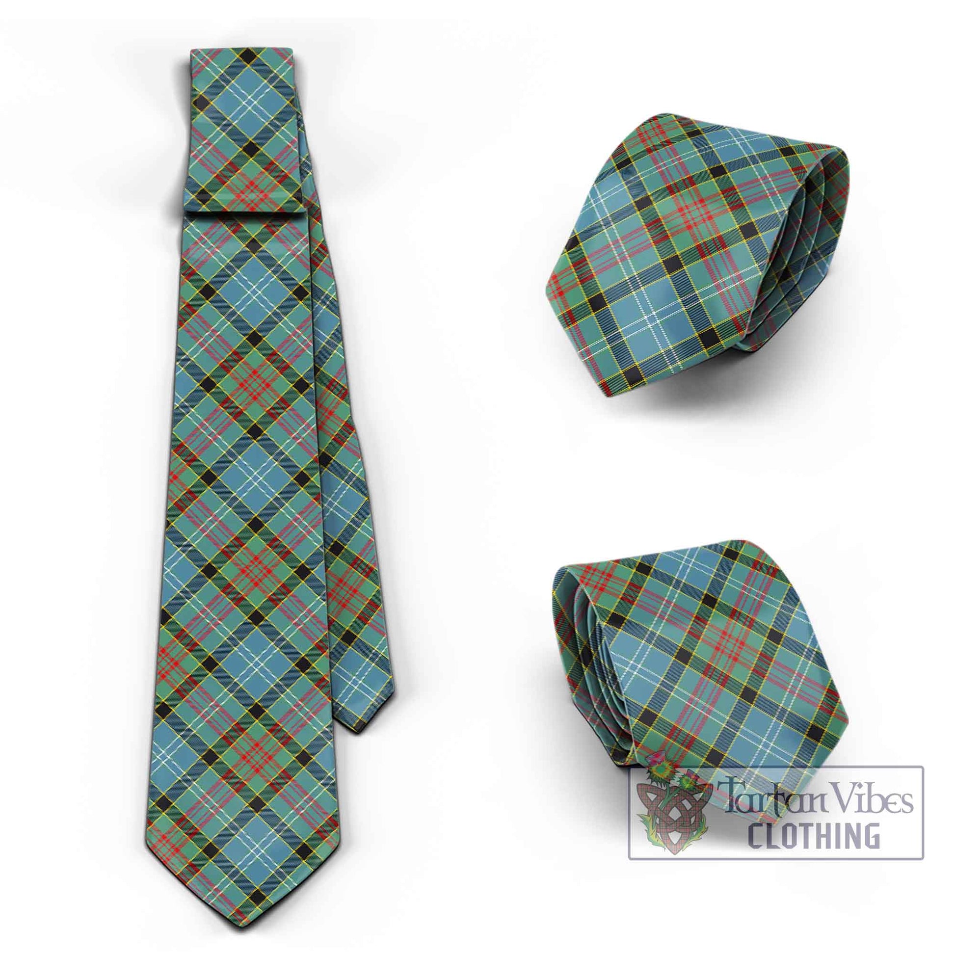 Tartan Vibes Clothing Paisley Tartan Classic Necktie Cross Style