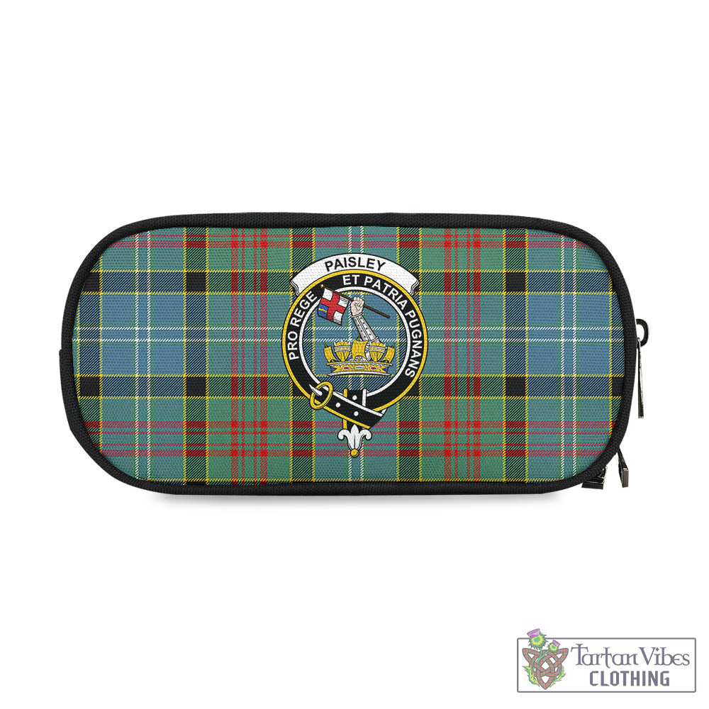 Tartan Vibes Clothing Paisley Tartan Pen and Pencil Case with Family Crest