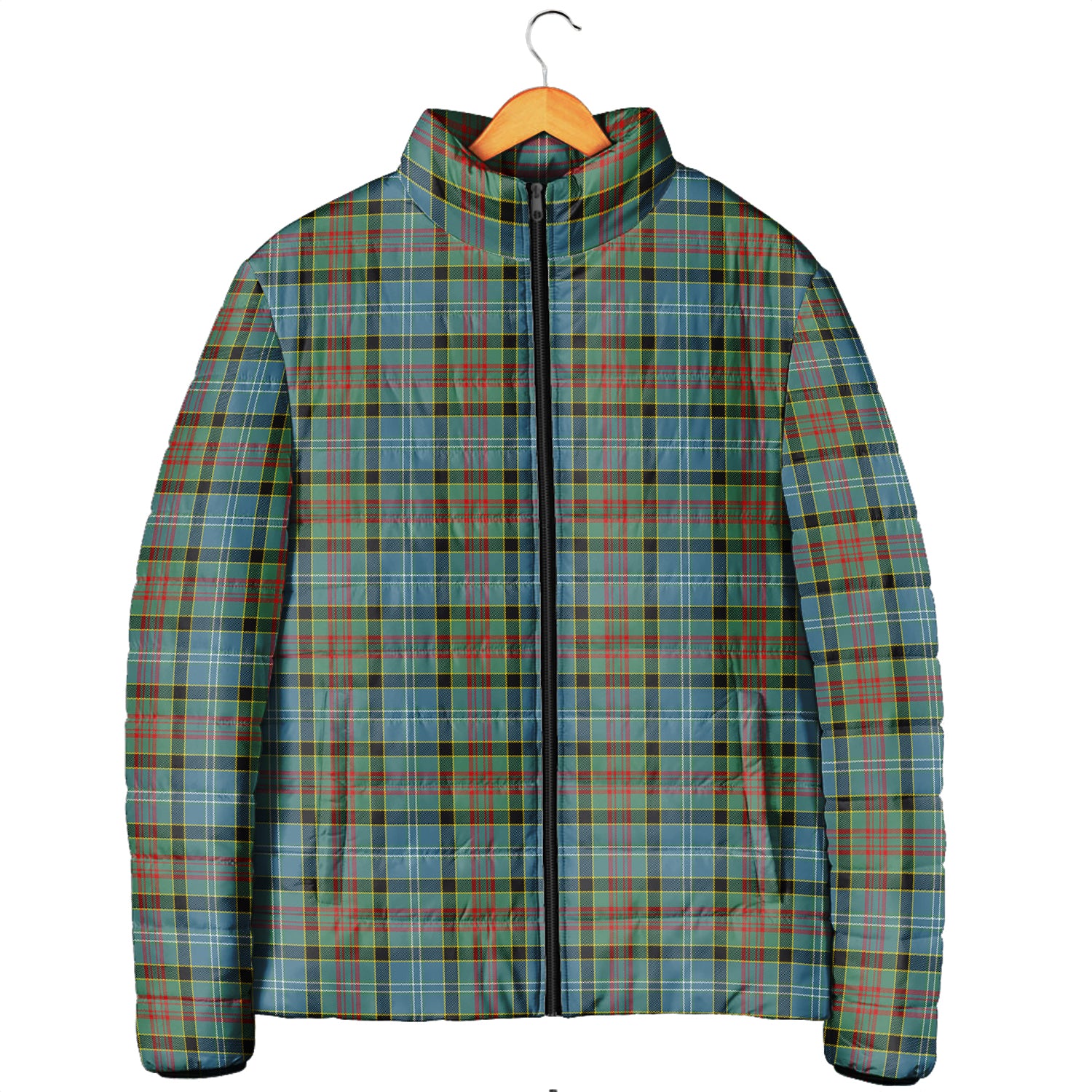 Paisley Tartan Padded Jacket Men's Padded Jacket - Tartan Vibes Clothing