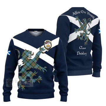 Paisley Tartan Lion Rampant Ugly Sweater Proudly Display Your Heritage with Alba Gu Brath and Clan Name