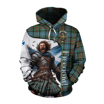 Paisley Crest Tartan Cotton Hoodie Inspired by the Freedom of Scottish Warrior