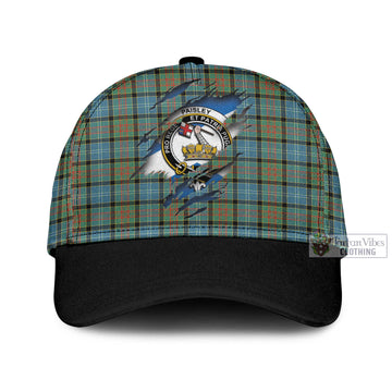 Paisley Tartan Classic Cap with Family Crest In Me Style