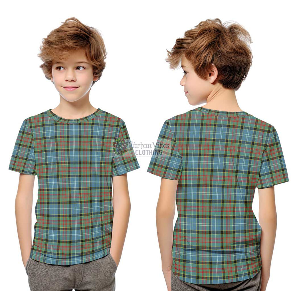 Paisley Tartan Kid T-Shirt Youth XL Size14 - Tartanvibesclothing Shop