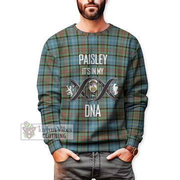 Paisley Tartan Sweatshirt with Family Crest DNA In Me Style