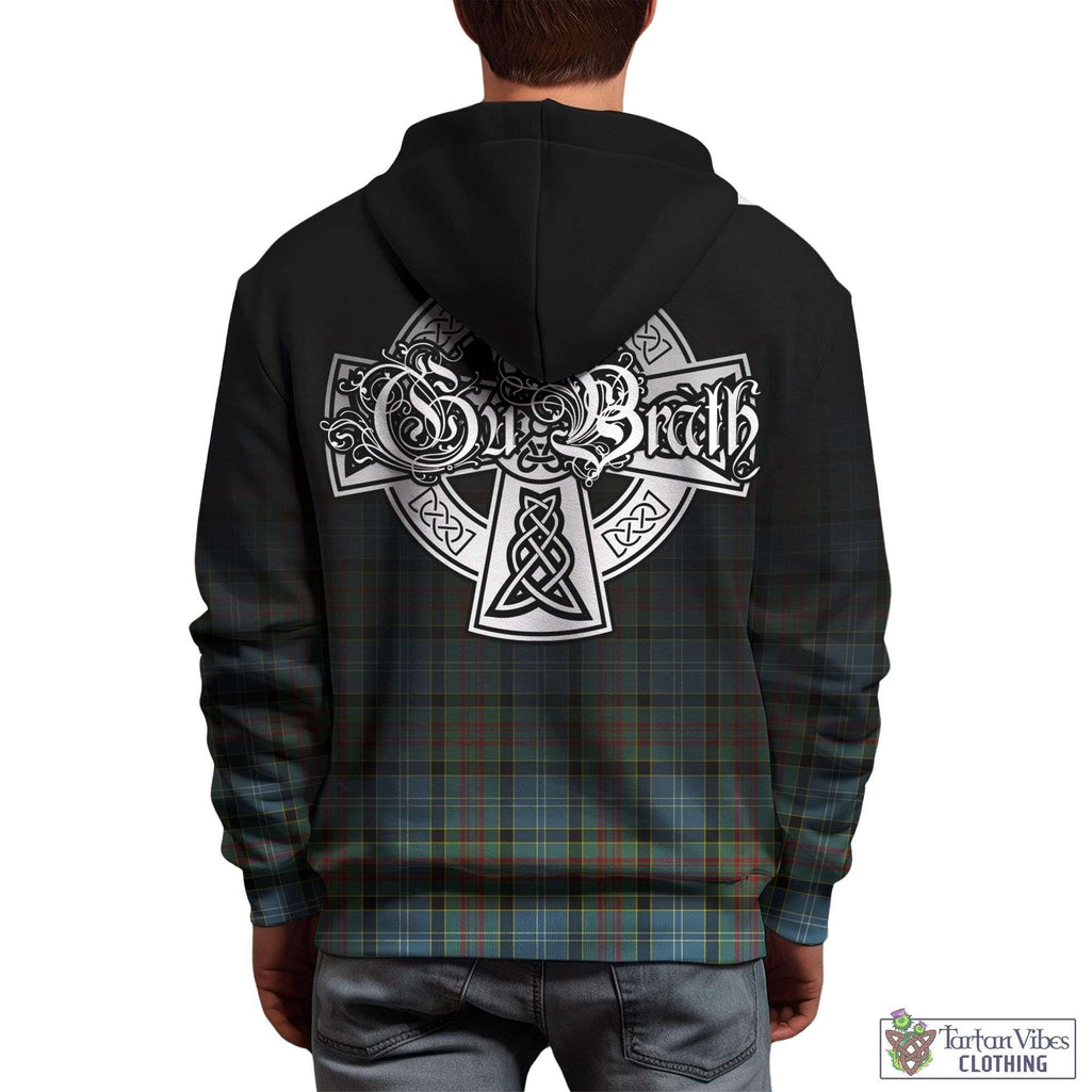 Tartan Vibes Clothing Paisley Tartan Hoodie Featuring Alba Gu Brath Family Crest Celtic Inspired