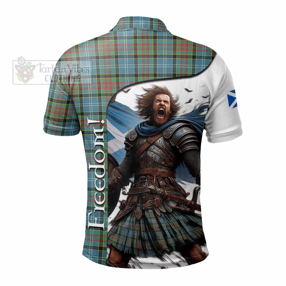 Tartan Vibes Clothing Paisley Crest Tartan Polo Shirt Inspired by the Freedom of Scottish Warrior