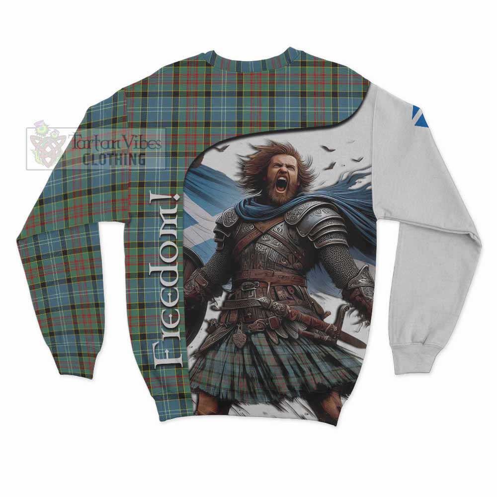 Tartan Vibes Clothing Paisley Crest Tartan Sweatshirt Inspired by the Freedom of Scottish Warrior