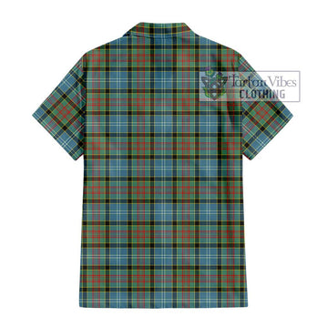 Paisley Tartan Short Sleeve Button Shirt with Family Crest DNA In Me Style