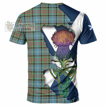 Paisley Tartan Family Crest T-Shirt Scottish Thistle Celtic Inspired - Tartan Vibes Clothing