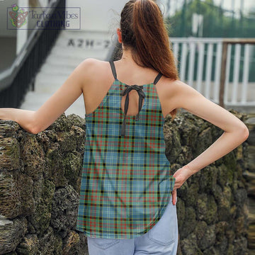 Paisley Tartan Loose Halter Neck Camisole