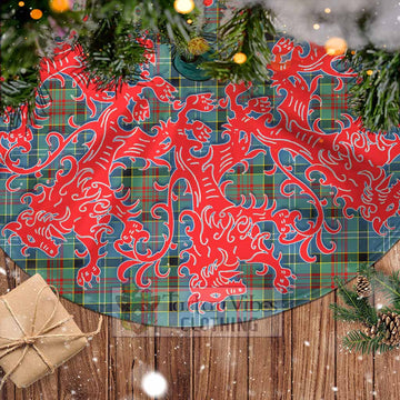 Paisley Tartan Christmas Tree Skirt Lion Rampant Style