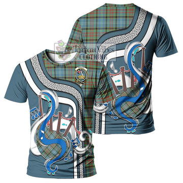 Paisley Tartan T-Shirt with Epic Bagpipe Style