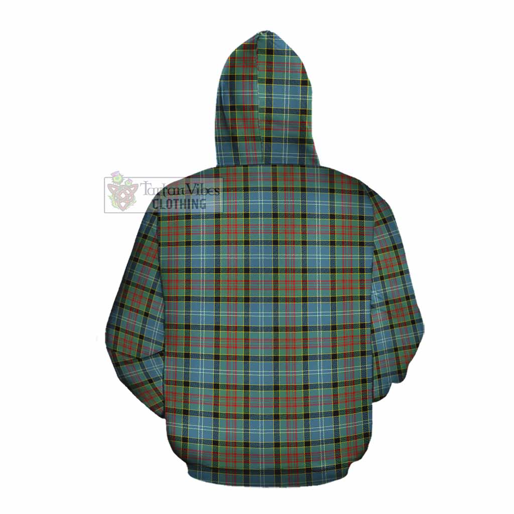 Tartan Vibes Clothing Paisley Tartan Cotton Hoodie with Family Crest DNA In Me Style