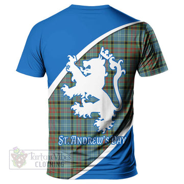 Paisley Family Crest Tartan T-Shirt Celebrate Saint Andrew's Day in Style