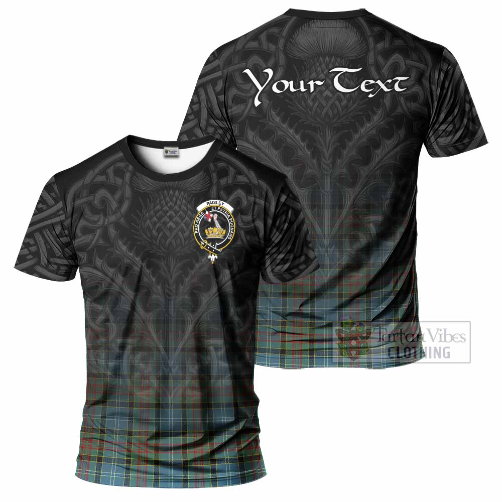 Tartan Vibes Clothing Paisley Tartan T-Shirt with Family Crest Celtic Thistle Vibes