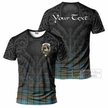 Paisley Tartan T-Shirt with Family Crest Celtic Thistle Vibes