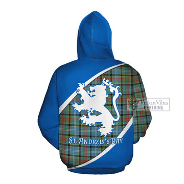 Paisley Family Crest Tartan Cotton Hoodie Celebrate Saint Andrew's Day in Style