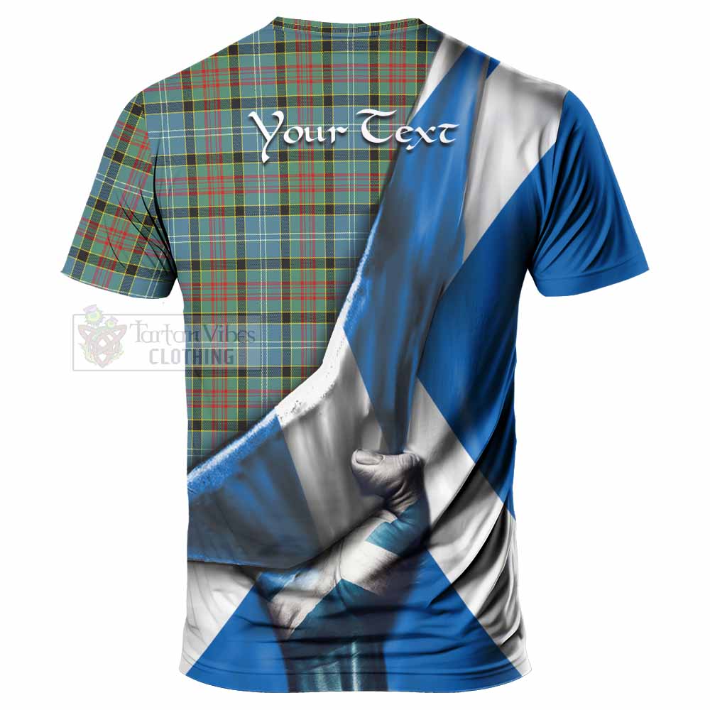 Tartan Vibes Clothing Paisley Tartan T-Shirt with Family Crest Scotland Patriotic Style