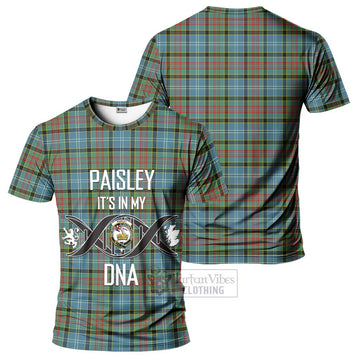 Paisley Tartan T-Shirt with Family Crest DNA In Me Style