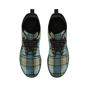 Paisley Tartan Leather Boots