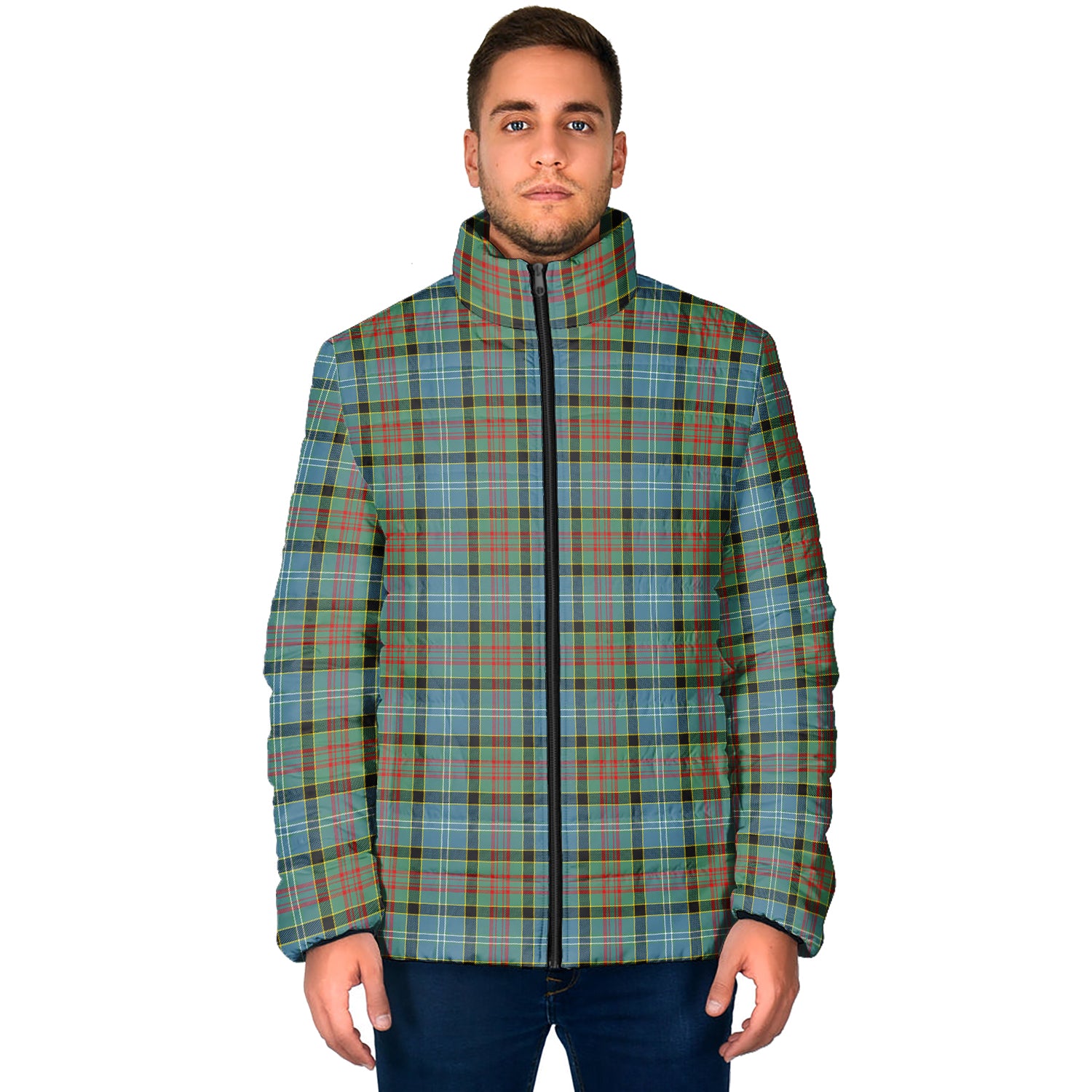 Paisley Tartan Padded Jacket - Tartan Vibes Clothing