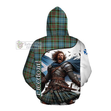 Paisley Crest Tartan Cotton Hoodie Inspired by the Freedom of Scottish Warrior