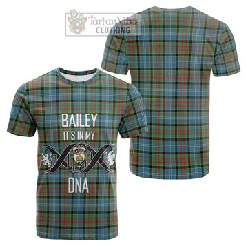 Paisley Tartan Cotton T-shirt with Family Crest DNA In Me Style