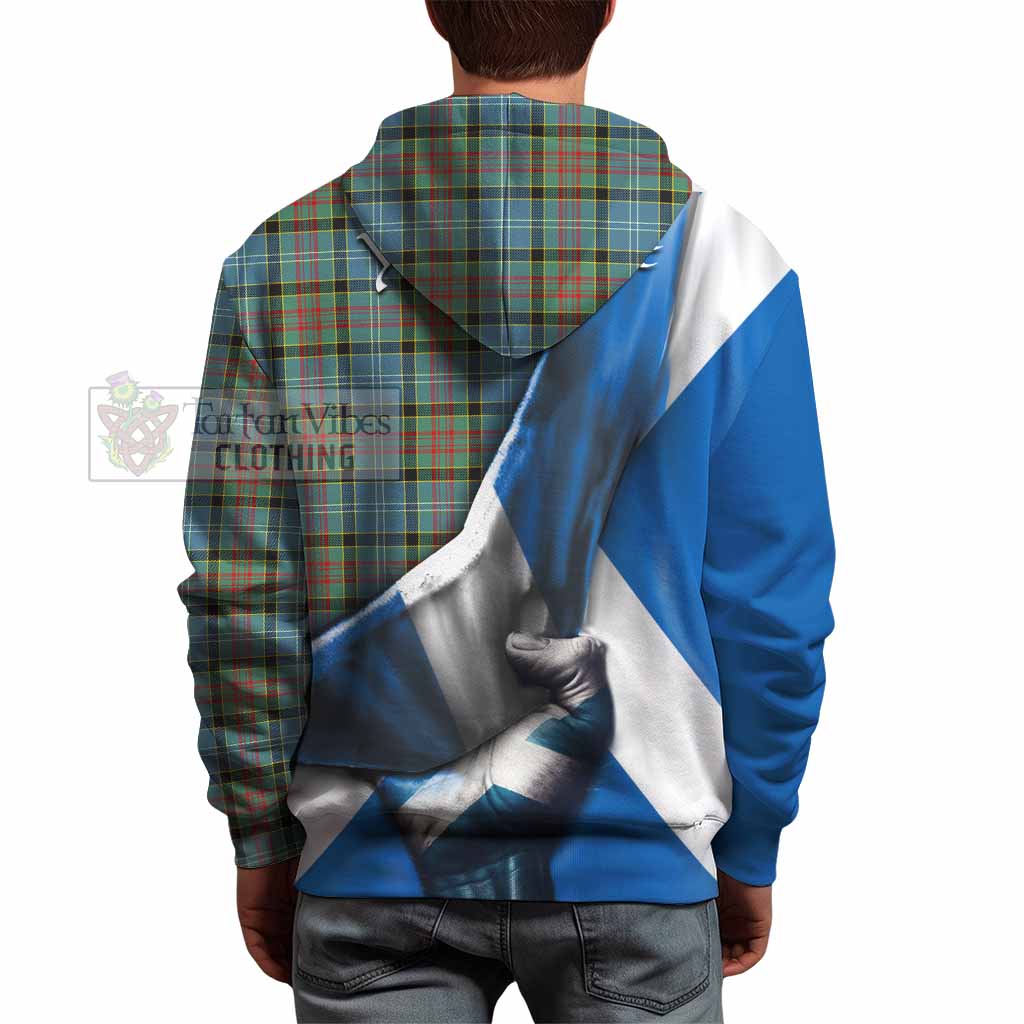 Tartan Vibes Clothing Paisley Tartan Hoodie with Family Crest Scotland Patriotic Style