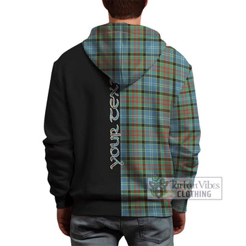 Paisley Tartan Hoodie with Family Crest and Half Of Me Style