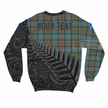 Paisley Crest Tartan Sweatshirt with New Zealand Silver Fern Half Style