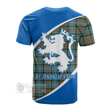 Paisley Family Crest Tartan Cotton T-shirt Celebrate Saint Andrew's Day in Style