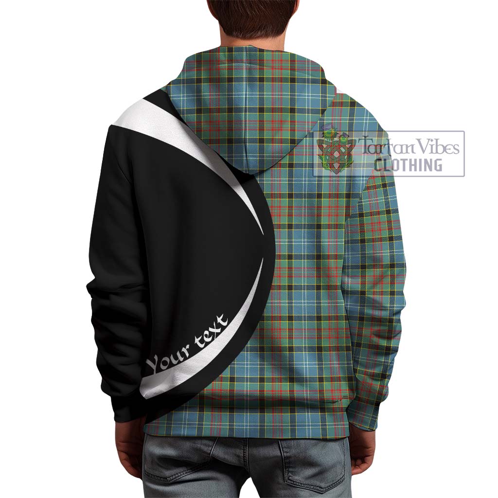 Paisley Tartan Hoodie with Family Crest Circle Style - Tartan Vibes Clothing