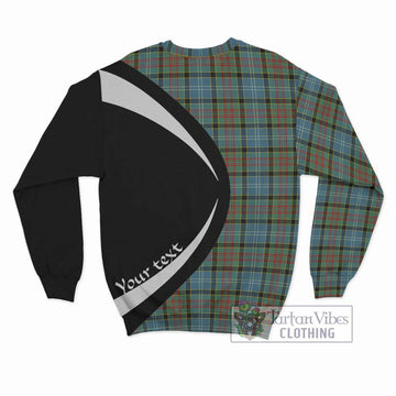 Paisley Tartan Sweatshirt with Family Crest Circle Style